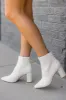 Cady Pearl Studded Booties - White sold by Buddy Love