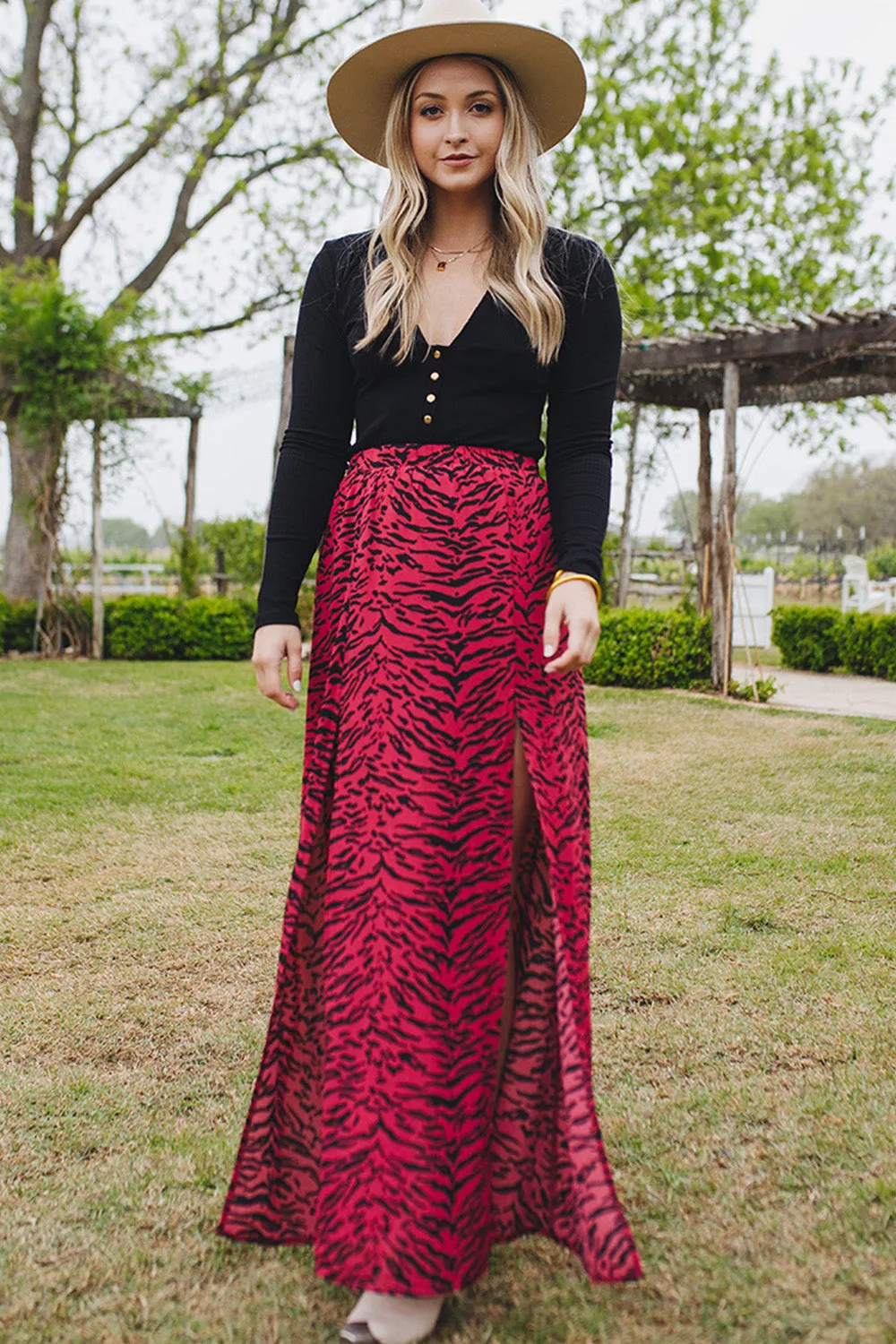 Bridget Maxi Skirt - Tigers Blood sold by Buddy Love product image thumbnail 2