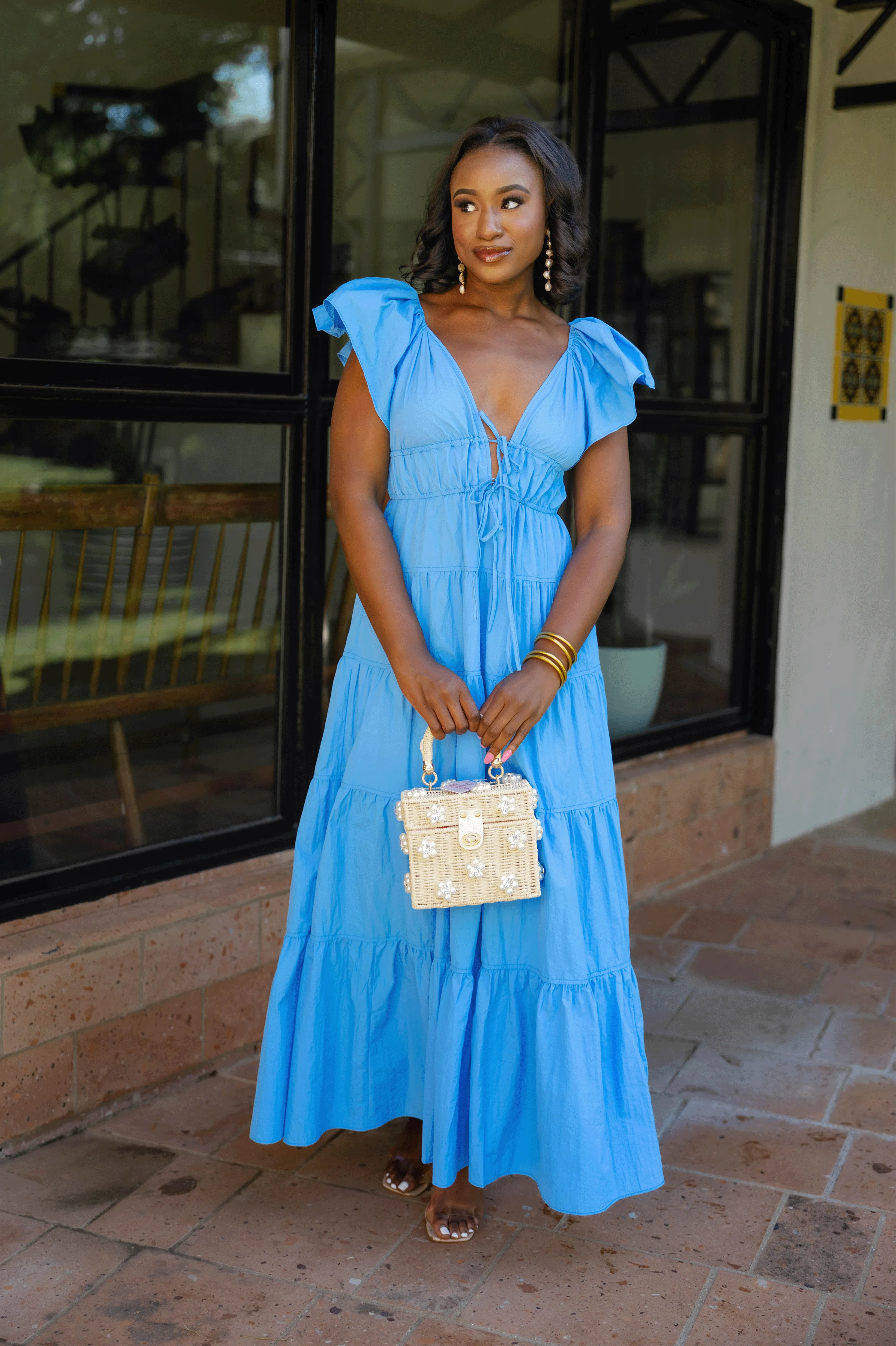 Holland Tiered Maxi Dress - Aquatic sold by Buddy Love product image thumbnail 2