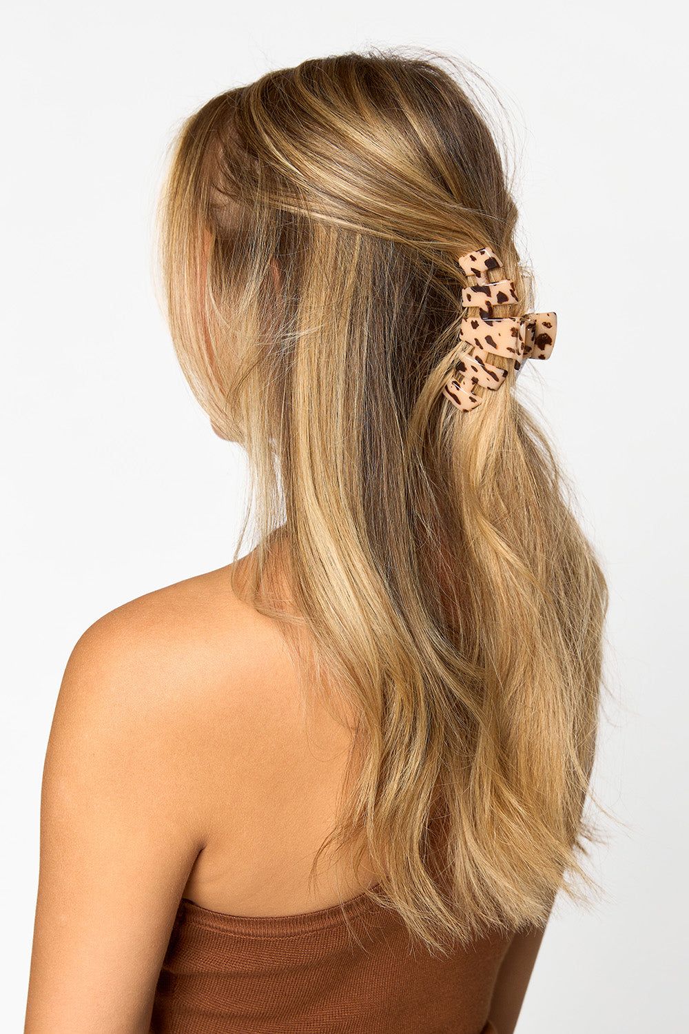 Teleties Medium Hair Clip - Blonde Tortoise sold by Buddy Love