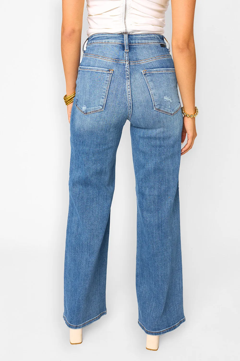 RISEN High Waist Wide Leg Jeans sold by Buddy Love product image thumbnail 3
