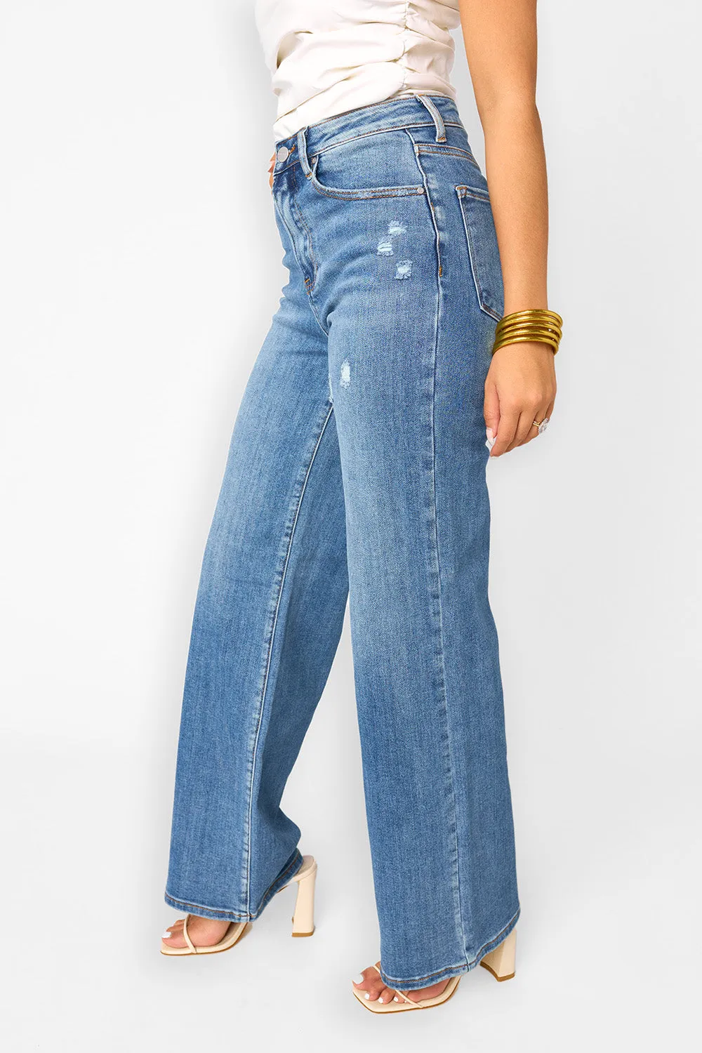 RISEN High Waist Wide Leg Jeans sold by Buddy Love product image thumbnail 2