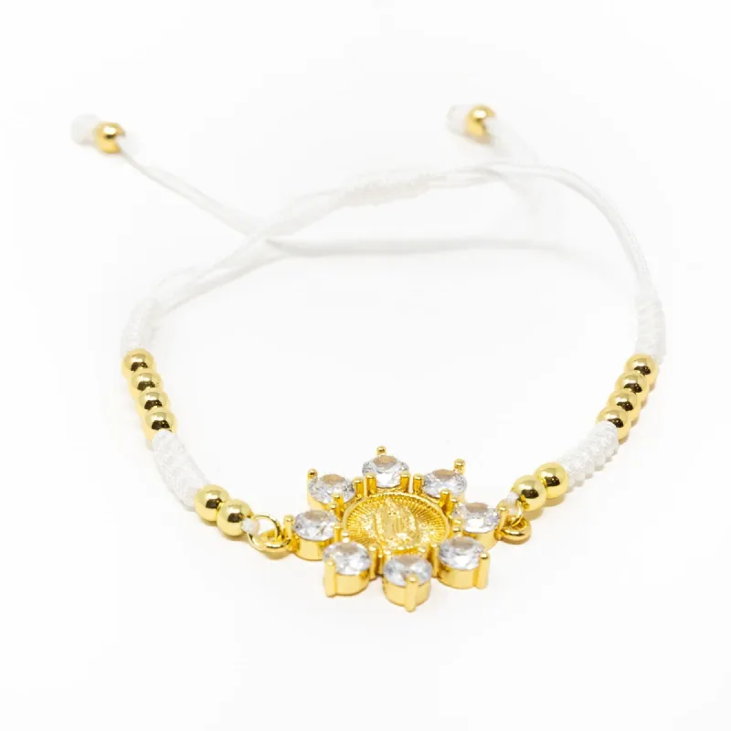 Adjustable CZ Saint Bracelet sold by Buddy Love