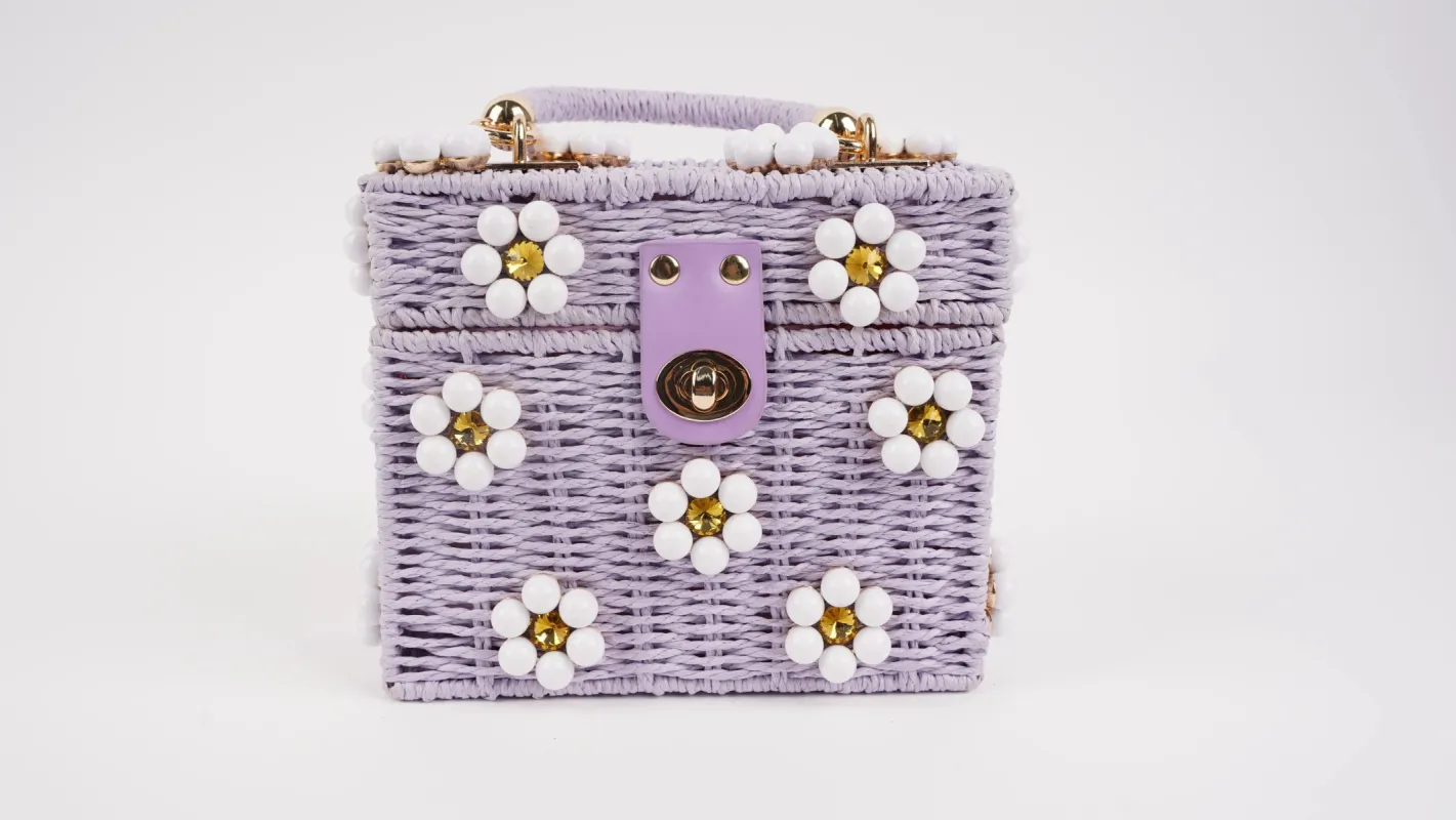 Daisy Bag - Purple + White sold by Buddy Love