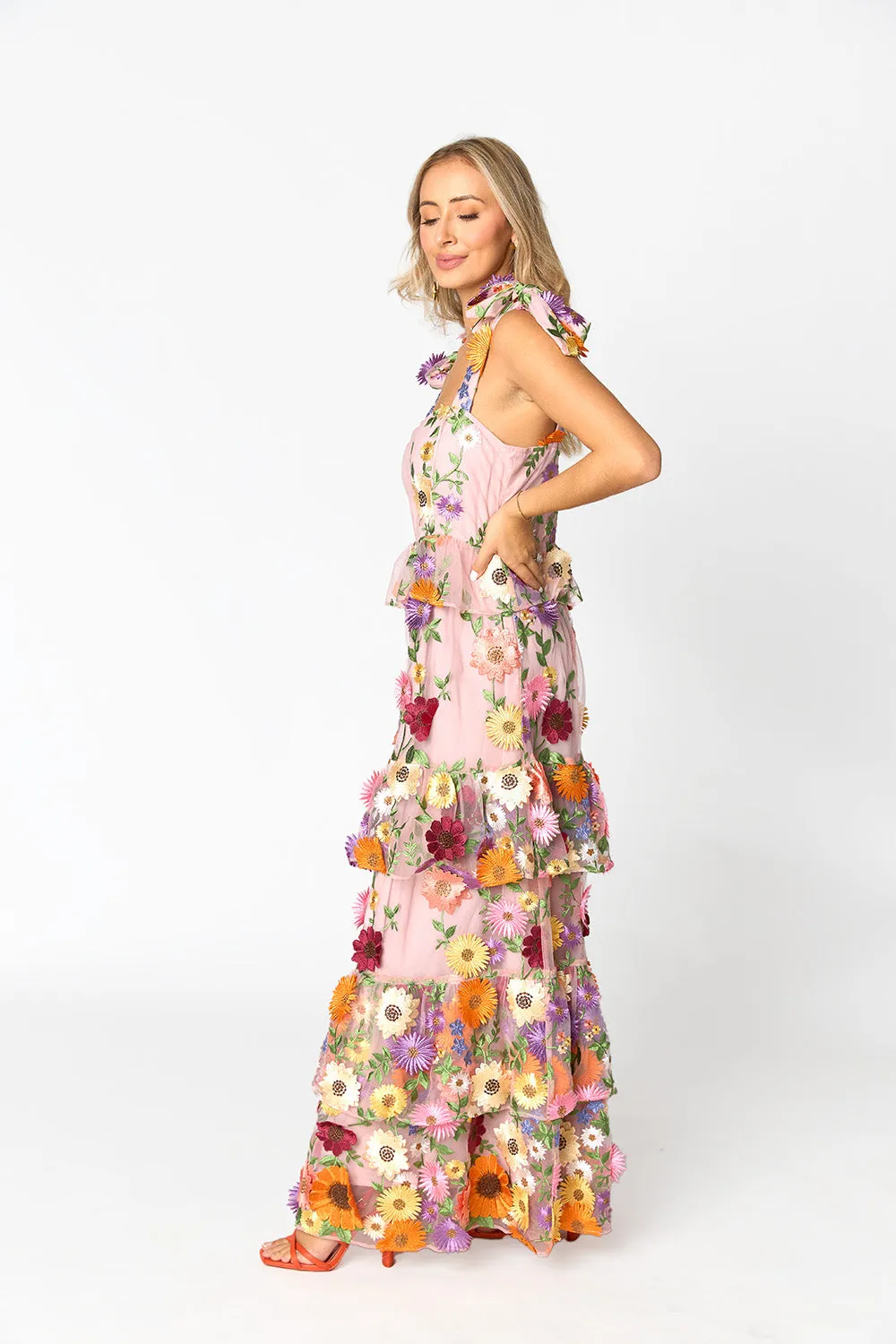Edie Tie-Shoulder Maxi Dress - Sunsational sold by Buddy Love product image thumbnail 4