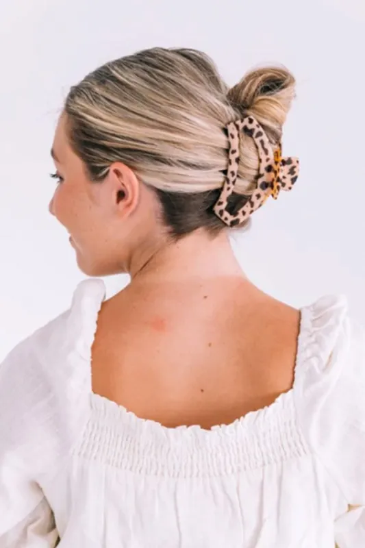 Teleties Large Open Hair Clip - Blonde Tortoise sold by Buddy Love