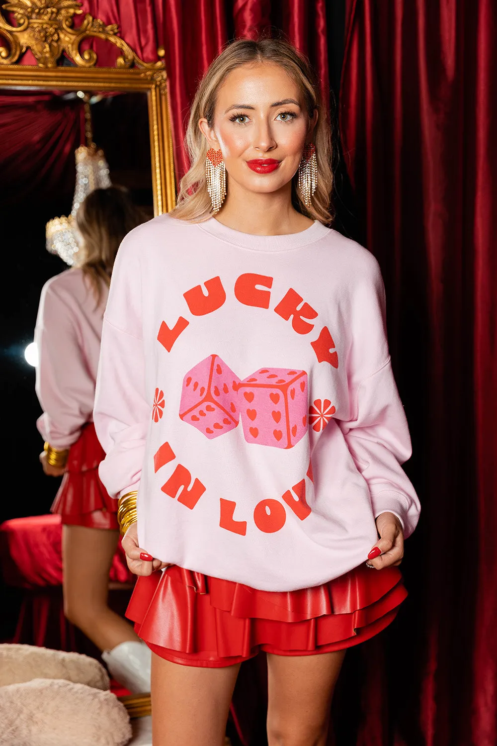 Vickie Graphic Sweatshirt - Lucky in Love sold by Buddy Love