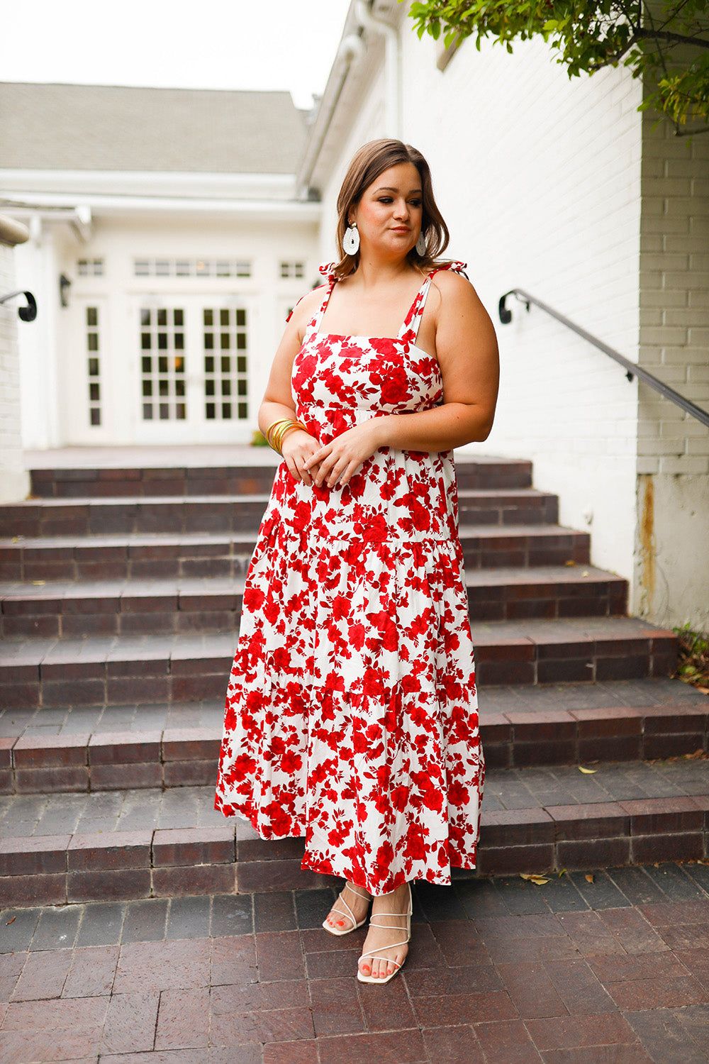Arlene Tie-Shoulder Maxi Dress - Scarlet Flower sold by Buddy Love product image thumbnail 2