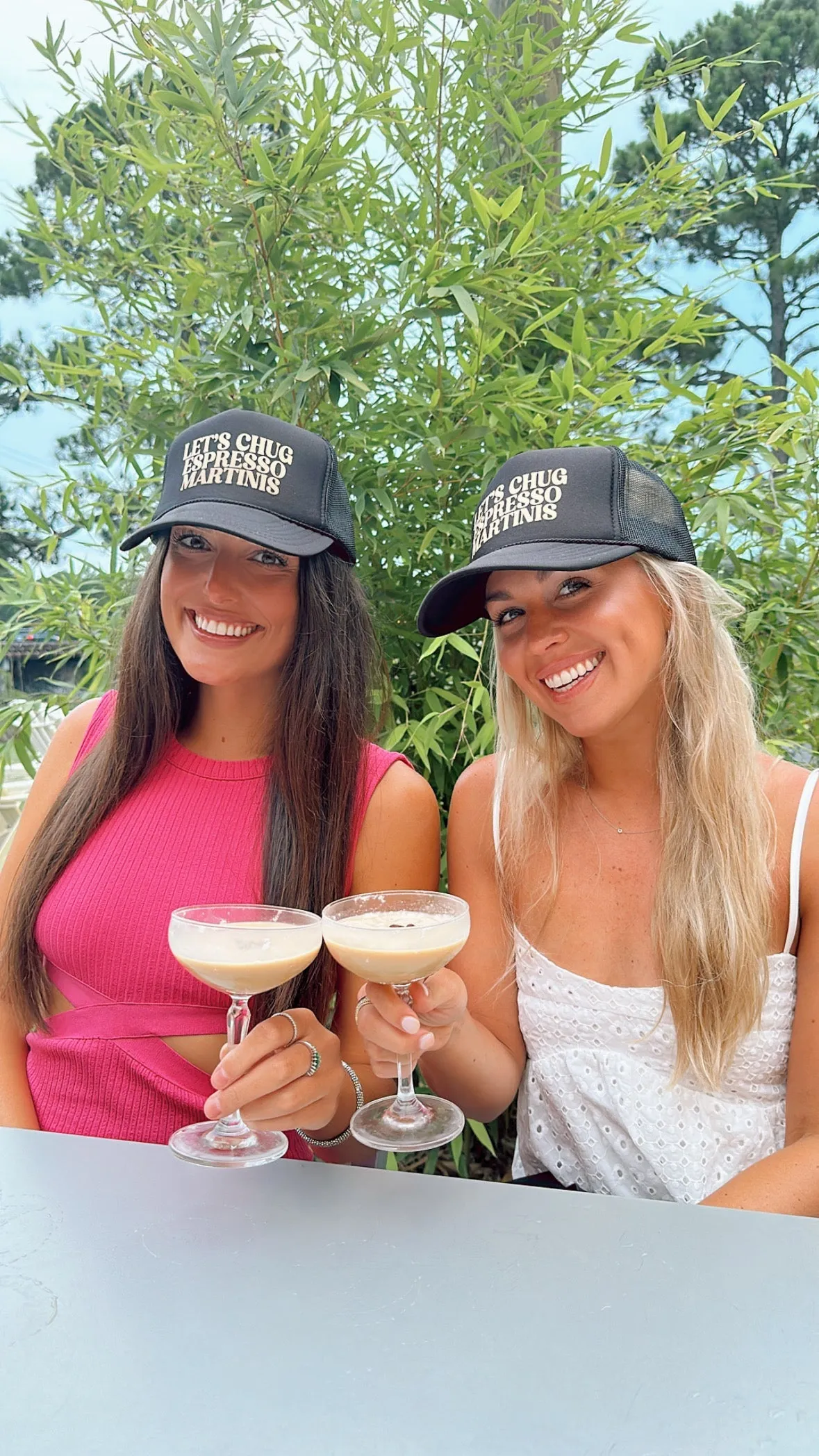 Let's Chug Espresso Martinis Trucker Hat sold by Buddy Love product image thumbnail 3