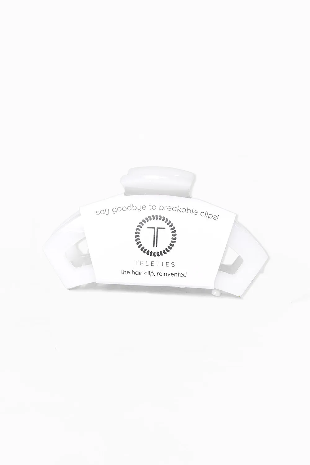 Teleties Large Open Hair Clip - Coconut sold by Buddy Love product image thumbnail 3