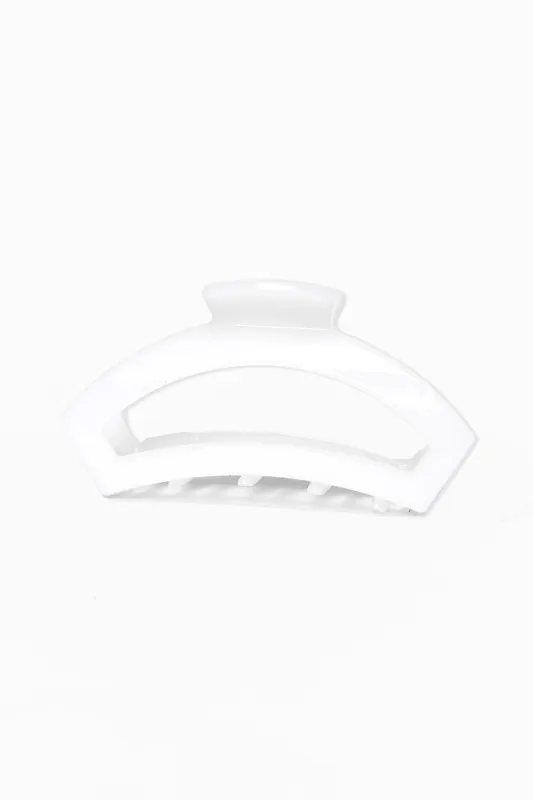 Teleties Large Open Hair Clip - Coconut sold by Buddy Love