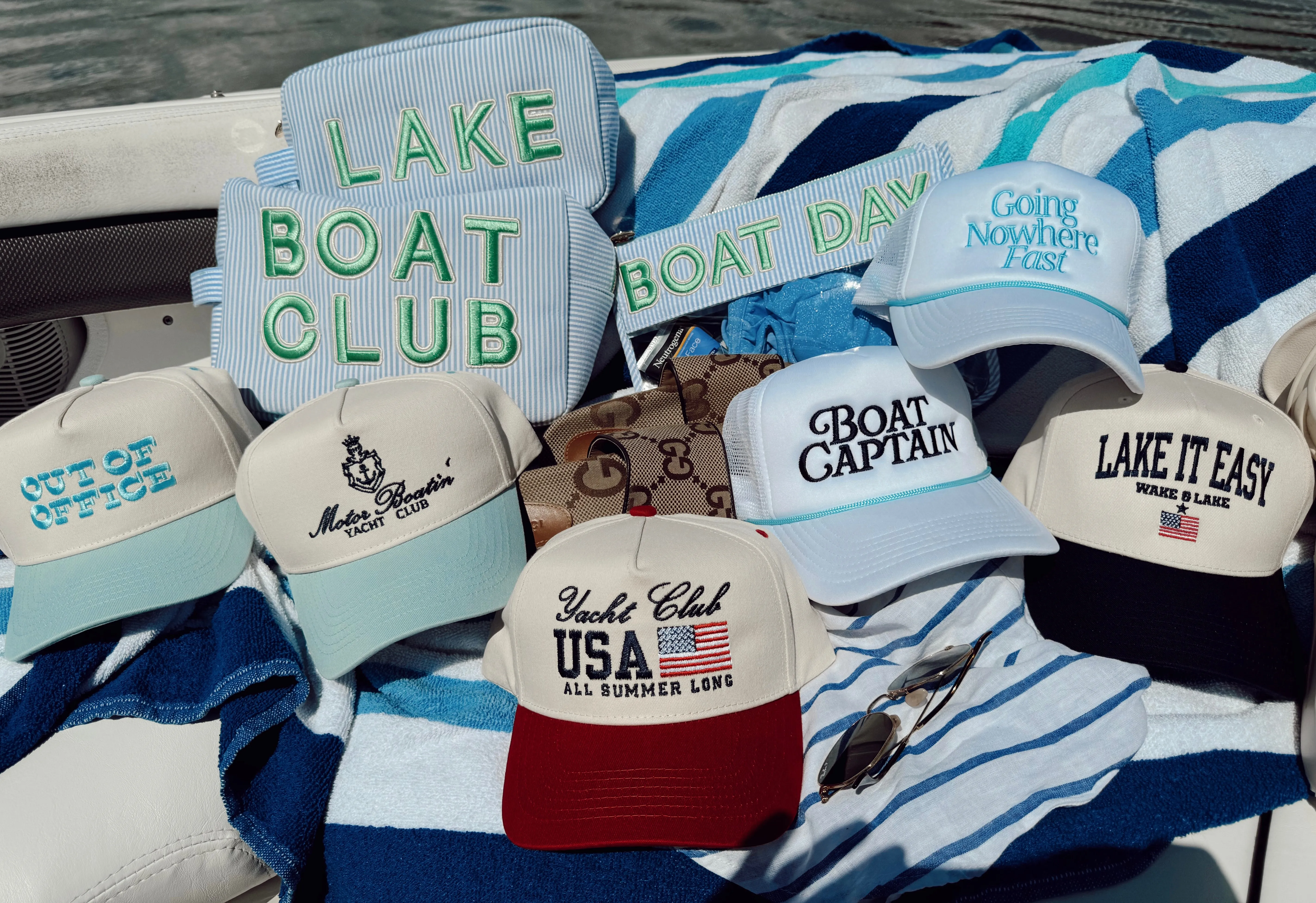 Lake it Easy - Navy Vintage Trucker Hat sold by Buddy Love product image thumbnail 4