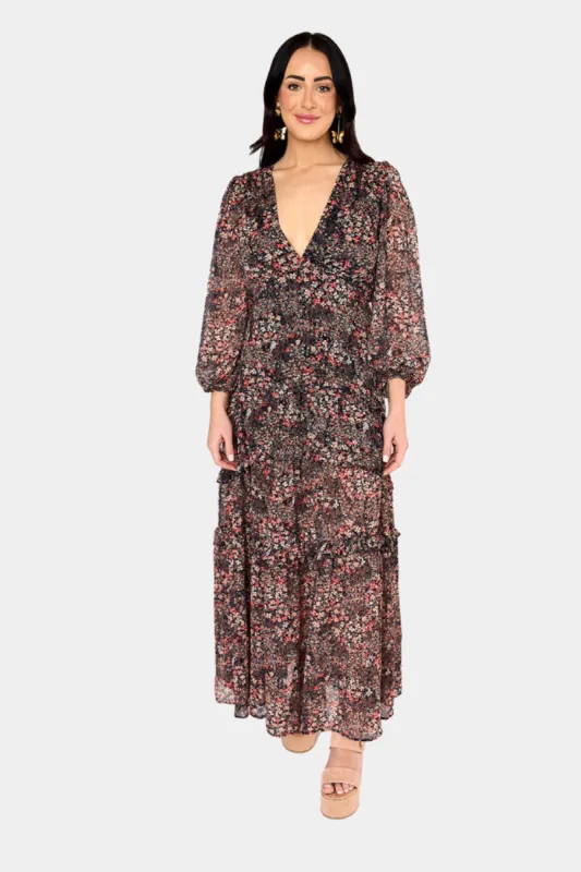 Zodiak Long Sleeve Maxi Dress - Siren sold by Buddy Love