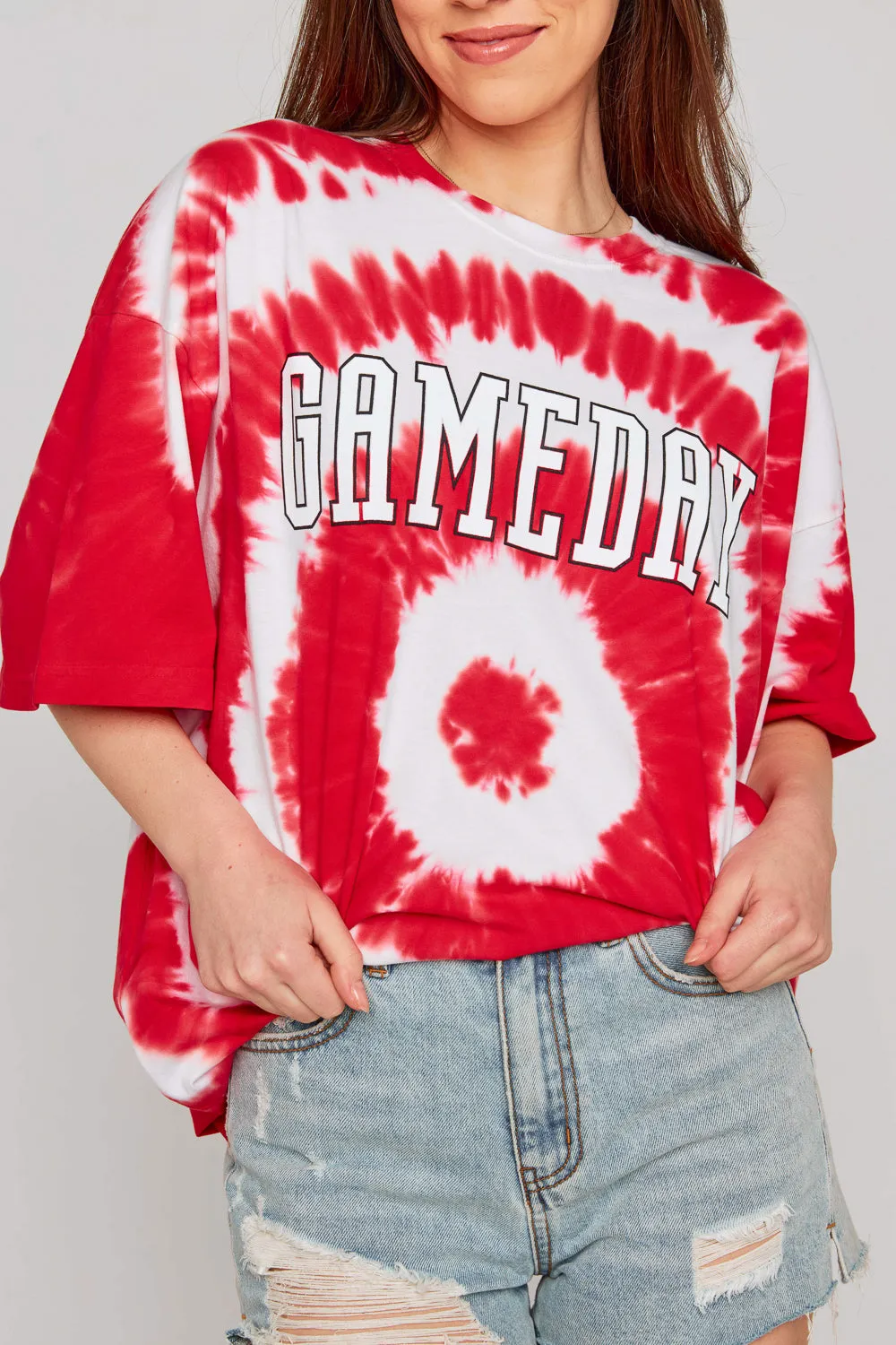 BuddyLove Riff Oversized Graphic Tie-Dye Tee - Gameday sold by Buddy Love product image thumbnail 3