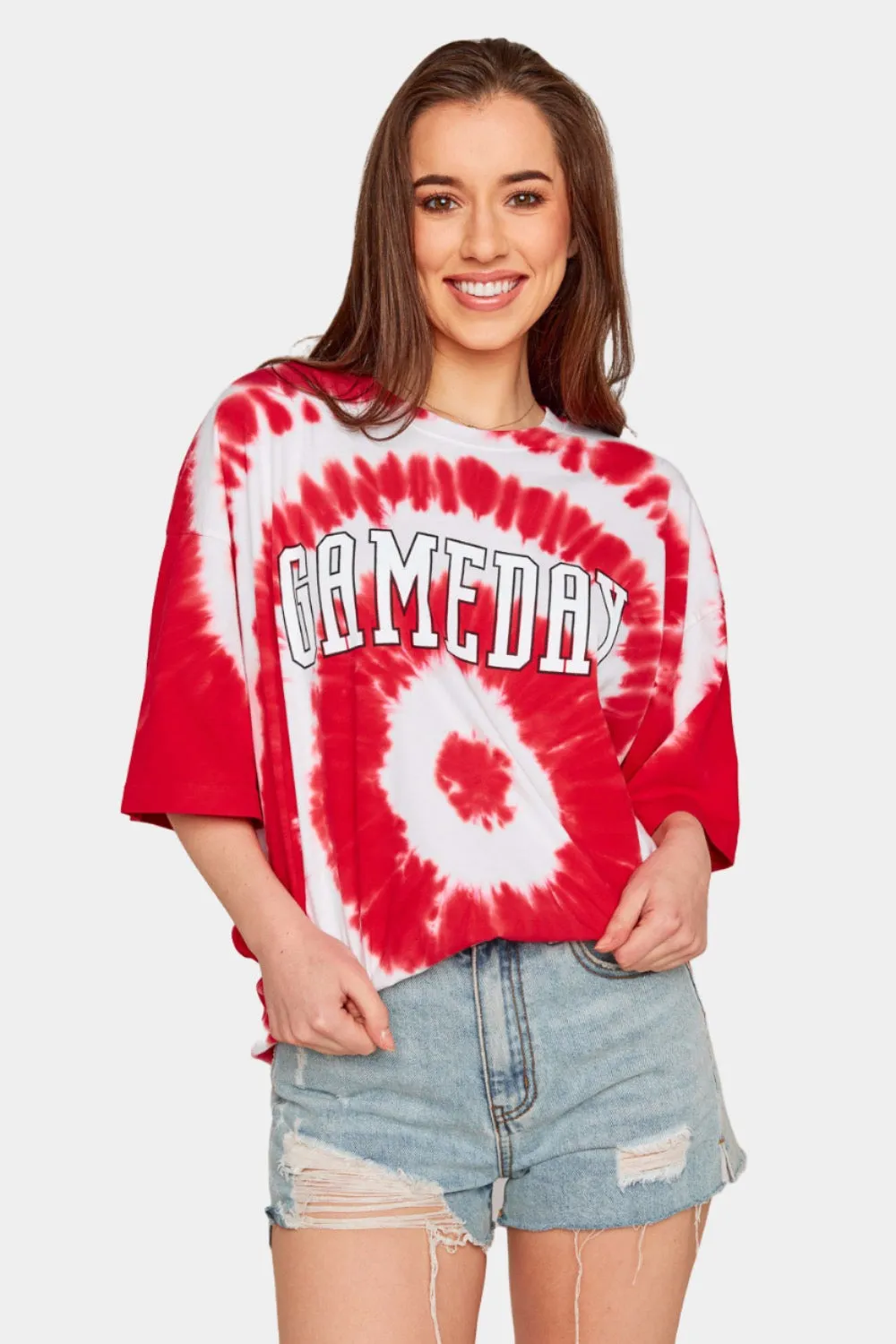 BuddyLove Riff Oversized Graphic Tie-Dye Tee - Gameday sold by Buddy Love