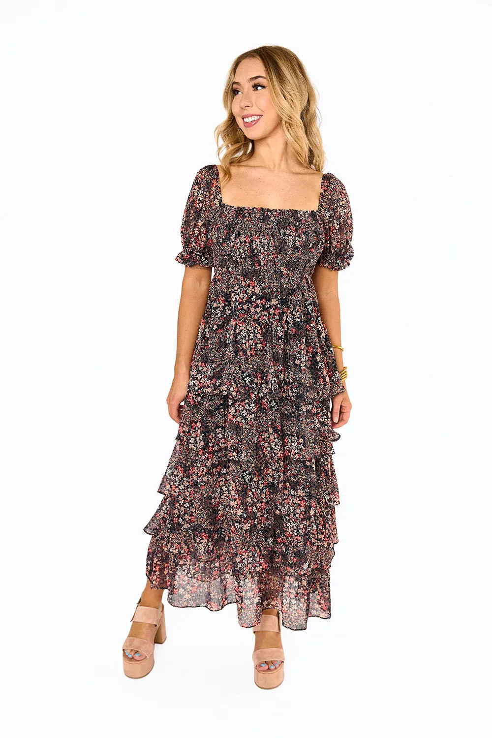 Marlee Short Sleeve Maxi Dress - Siren sold by Buddy Love