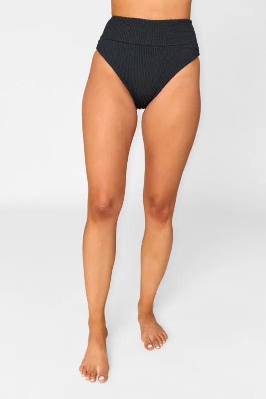 Black High-Waisted Bikini Bottoms sold by Buddy Love