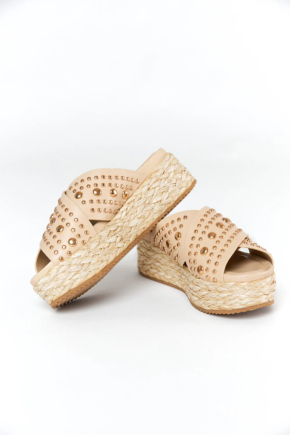 Kaia Studded Sandal - Beige sold by Buddy Love product image thumbnail 3