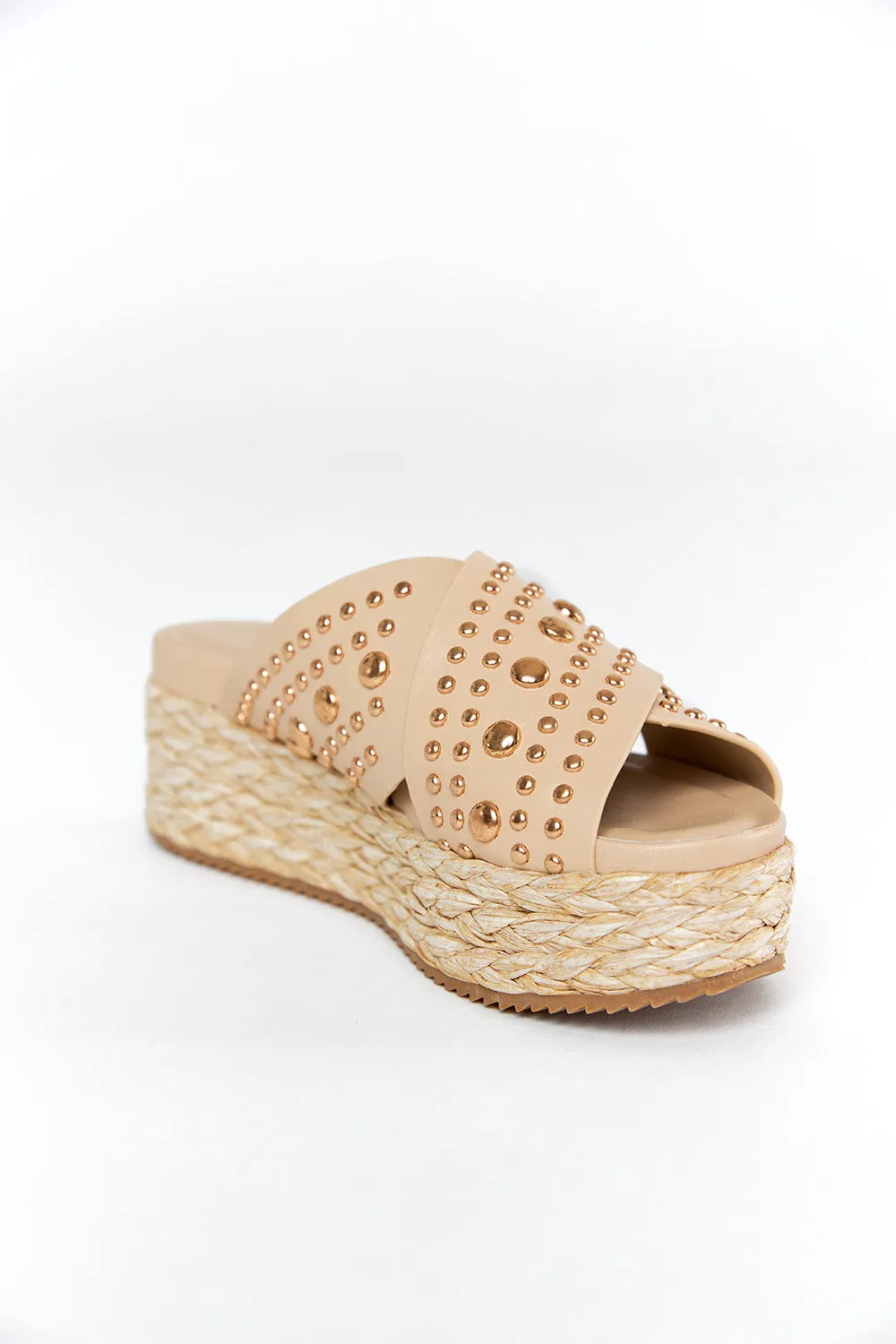 Kaia Studded Sandal - Beige sold by Buddy Love