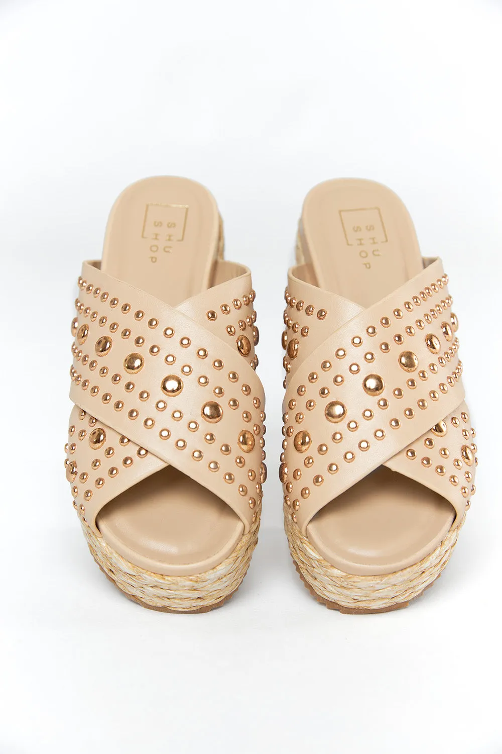 Kaia Studded Sandal - Beige sold by Buddy Love product image thumbnail 5