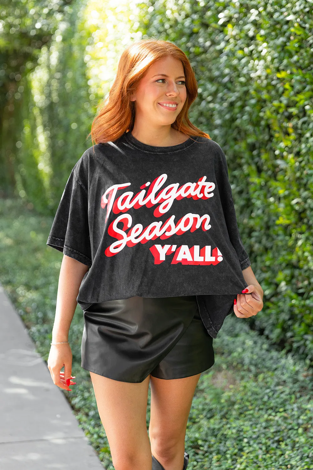 Travis Oversized Graphic Tee - Tailgate Season sold by Buddy Love product image thumbnail 2