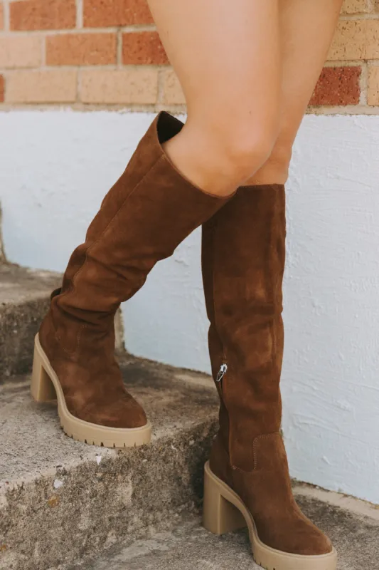 Corry H2O Suede Boots - Dark Brown sold by Buddy Love