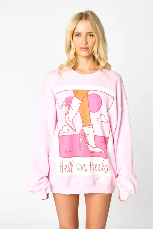 Vickie Graphic Sweatshirt - Hell on Heels sold by Buddy Love