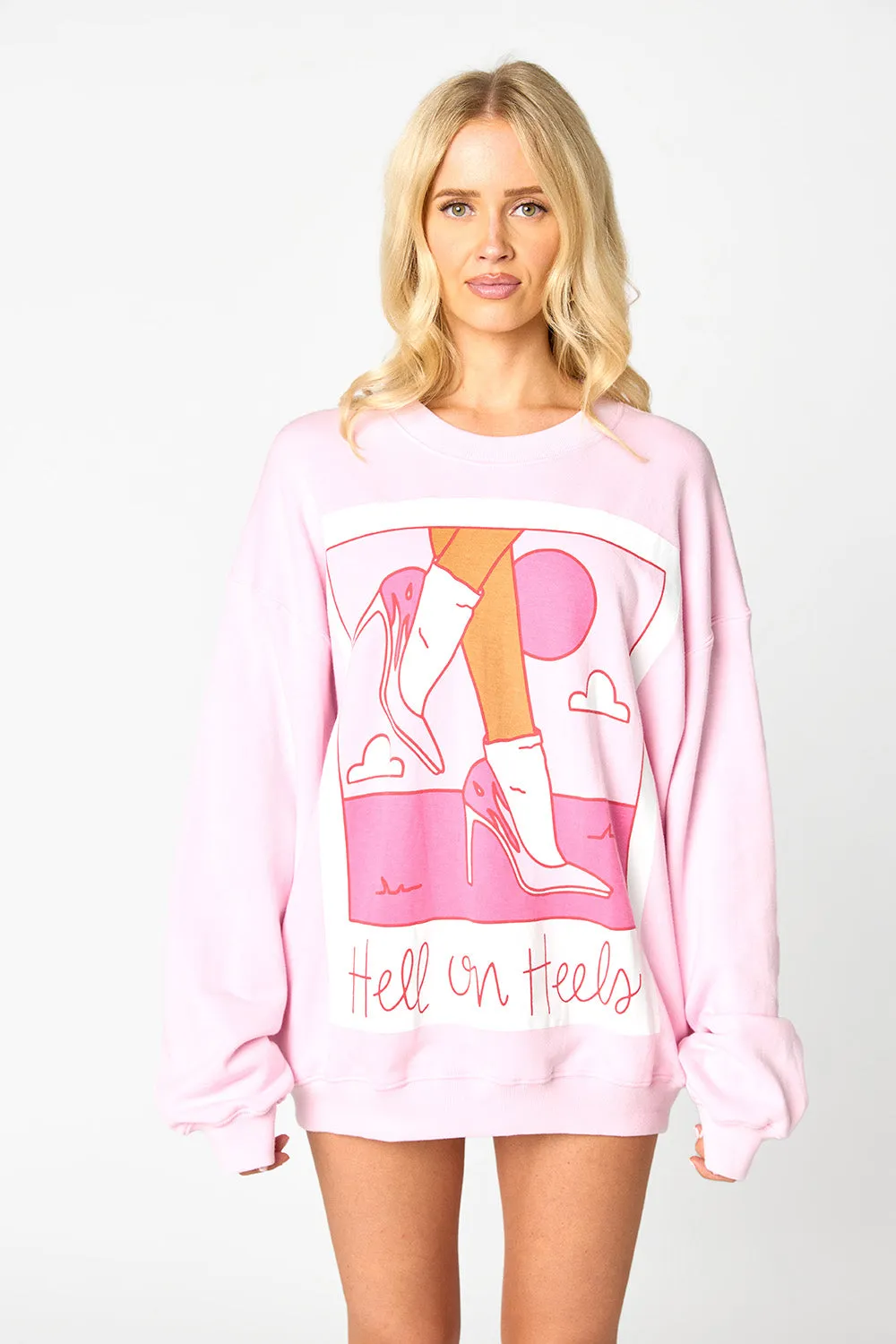 Vickie Graphic Sweatshirt - Hell on Heels sold by Buddy Love
