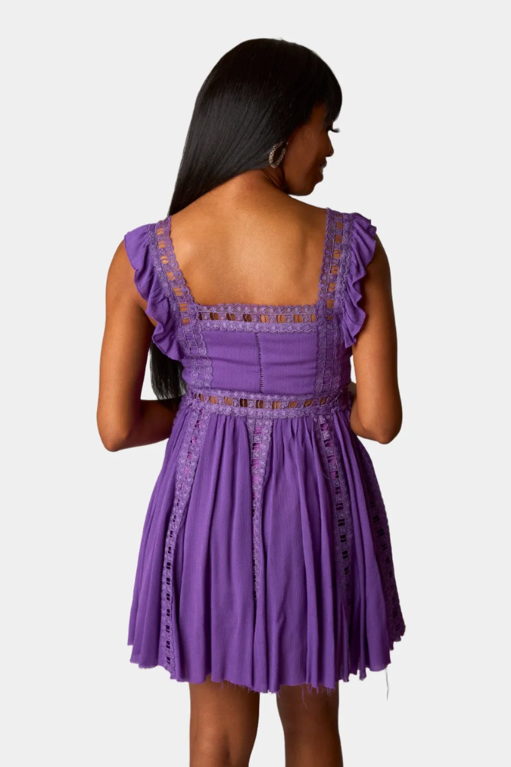 Adams Laced Mini Dress - Purple sold by Buddy Love product image thumbnail 5