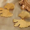 Ginkgo Biloba Design Stud Earrings sold by Buddy Love