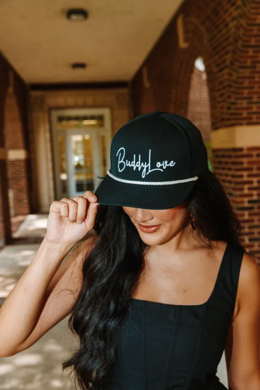 BuddyLove Black White Embroidery Trucker Hat (PRE-ORDER) sold by Buddy Love