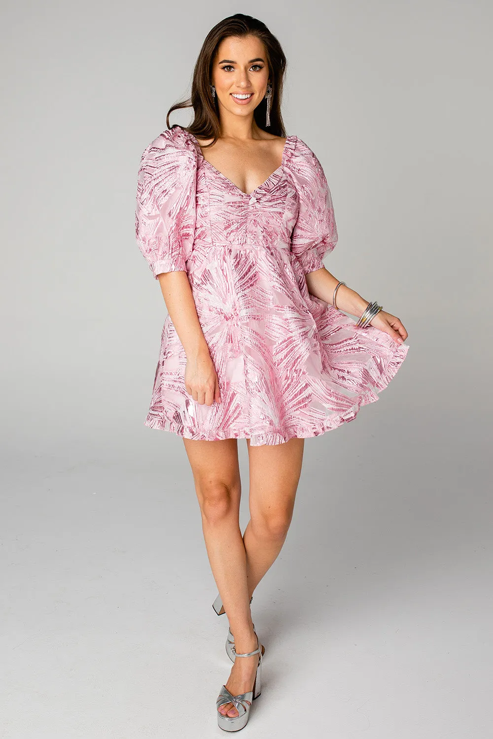 Poppy Puff Sleeve Mini Dress - Moody sold by Buddy Love product image thumbnail 3