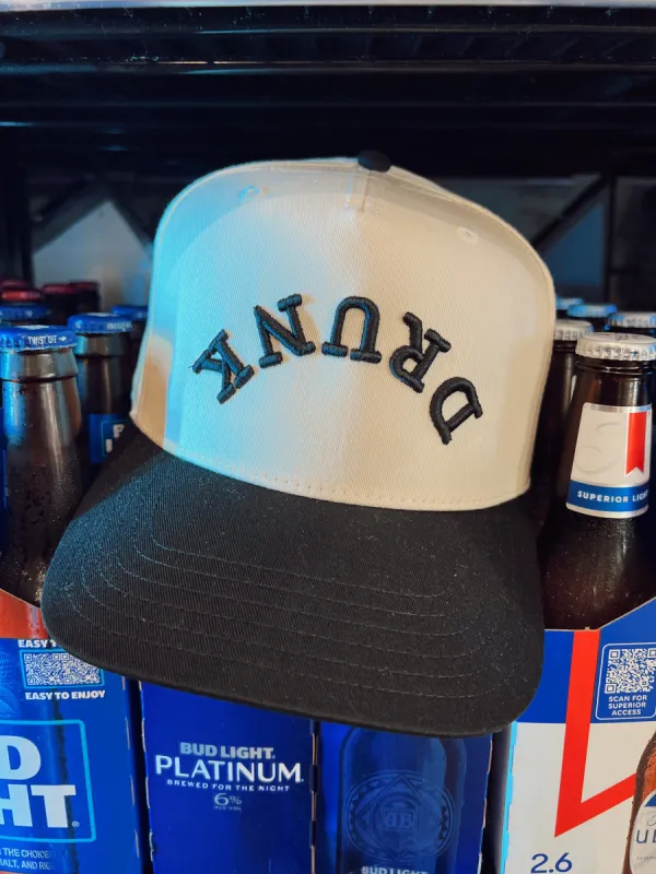 DRUNK Vintage Trucker Hat made by Buddy Love