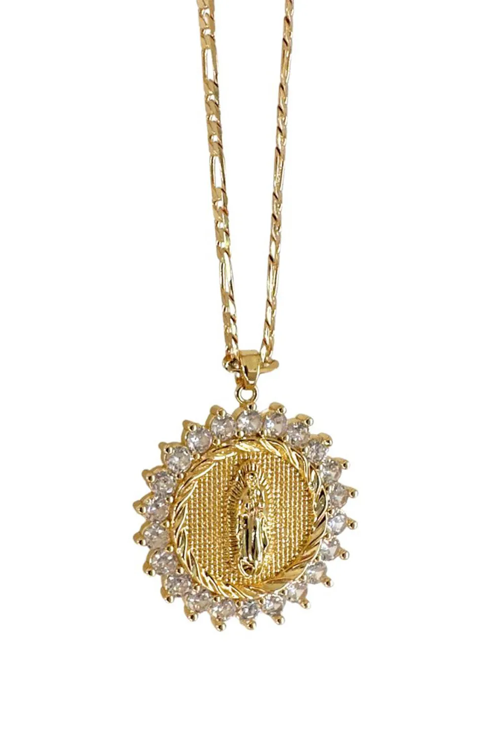 Golden Mary Pendant Necklace - Gold sold by Buddy Love
