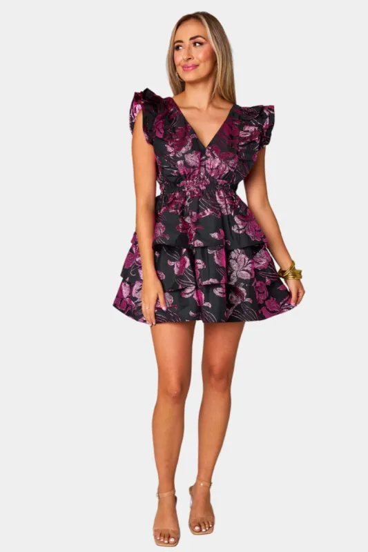 Hudson Elastic Waist Mini Dress - Raspberry Fizz sold by Buddy Love