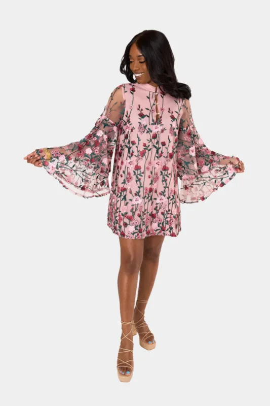 Gayle Long Sleeve Mini Dress - Encore sold by Buddy Love