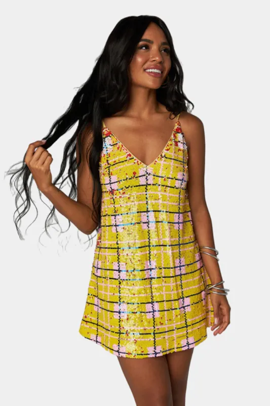 Cleo Sequin Party Dress - Bumble sold by Buddy Love