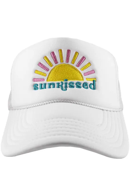 Sunkissed Embroidered Trucker Hat - White sold by Buddy Love