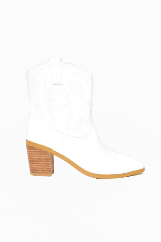 Nayli Western Boots - White sold by Buddy Love