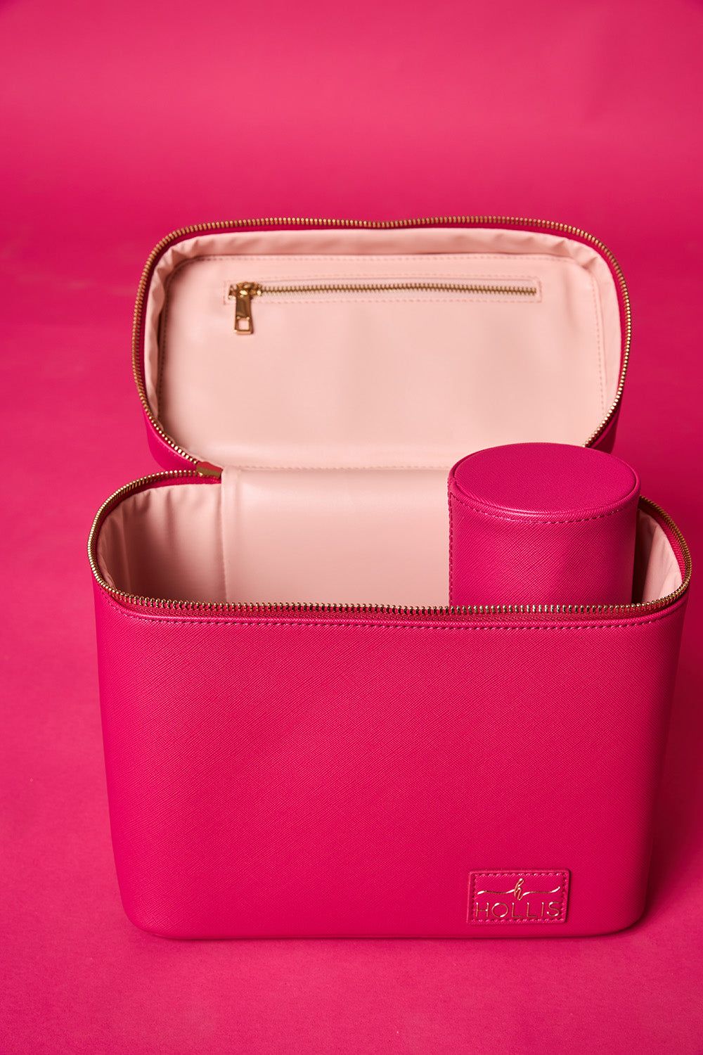 Hollis Lux Makeup Organizer - Hot Pink sold by Buddy Love product image thumbnail 2
