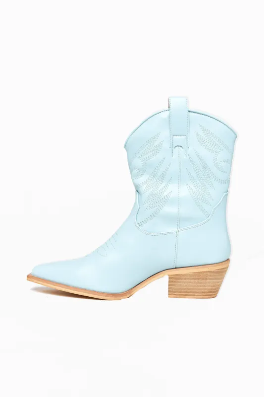 Zahara Western Boot - Light Blue sold by Buddy Love