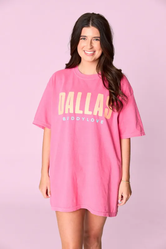 Dallas Graphic Tee - Crunchberry sold by Buddy Love