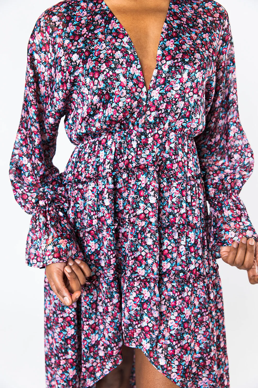Lennon High-Low Dress - Passion Punch sold by Buddy Love product image thumbnail 4