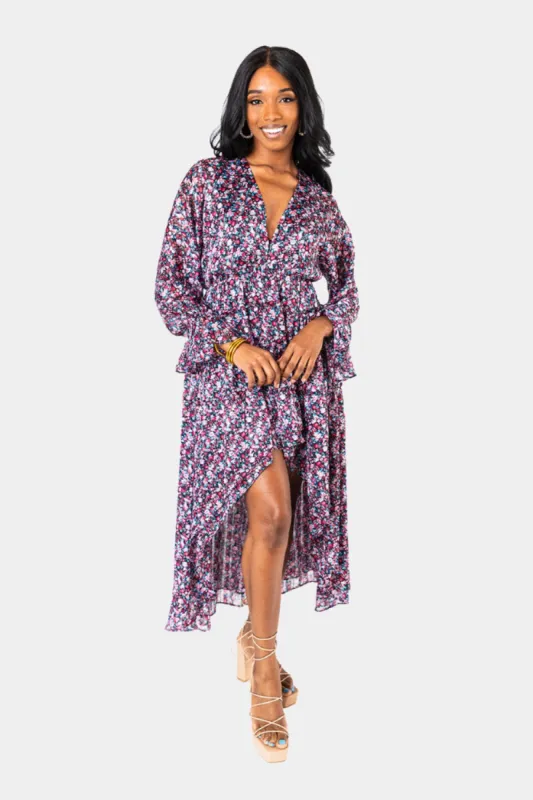 Lennon High-Low Dress - Passion Punch made by Buddy Love