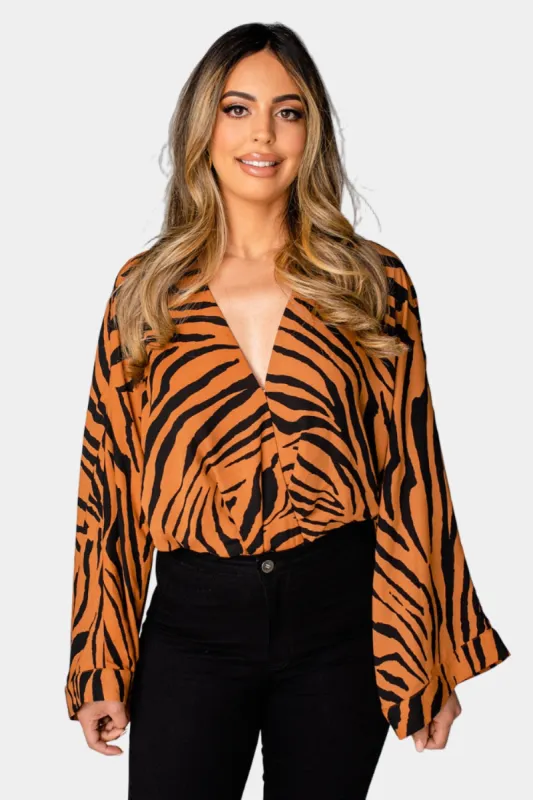 Ariana Kimono Sleeve Bodysuit - Mowgli sold by Buddy Love