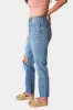 Tracey Distressed Straight Jean - Medium Wash sold by Buddy Love
