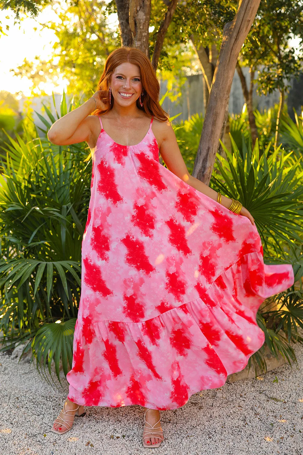 Katey Scooped Neck Maxi Dress - Sunset sold by Buddy Love product image thumbnail 2