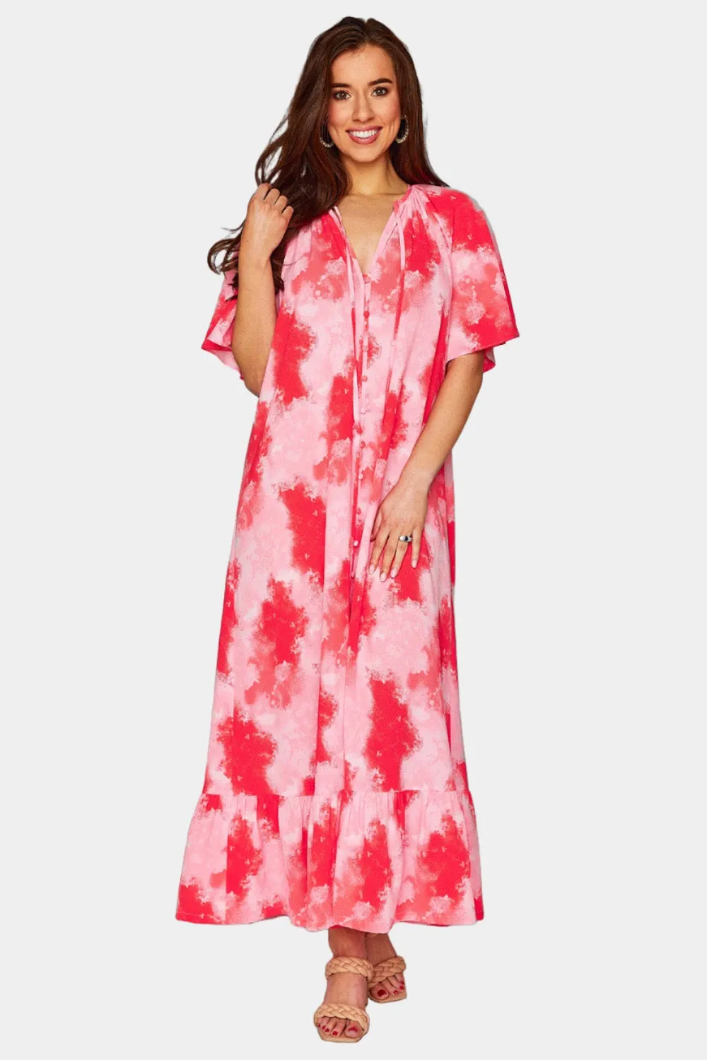 Tullah Caftan Maxi Dress - Sunset sold by Buddy Love product image thumbnail 3