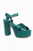 Eugenia Platform Heel - Green sold by Buddy Love