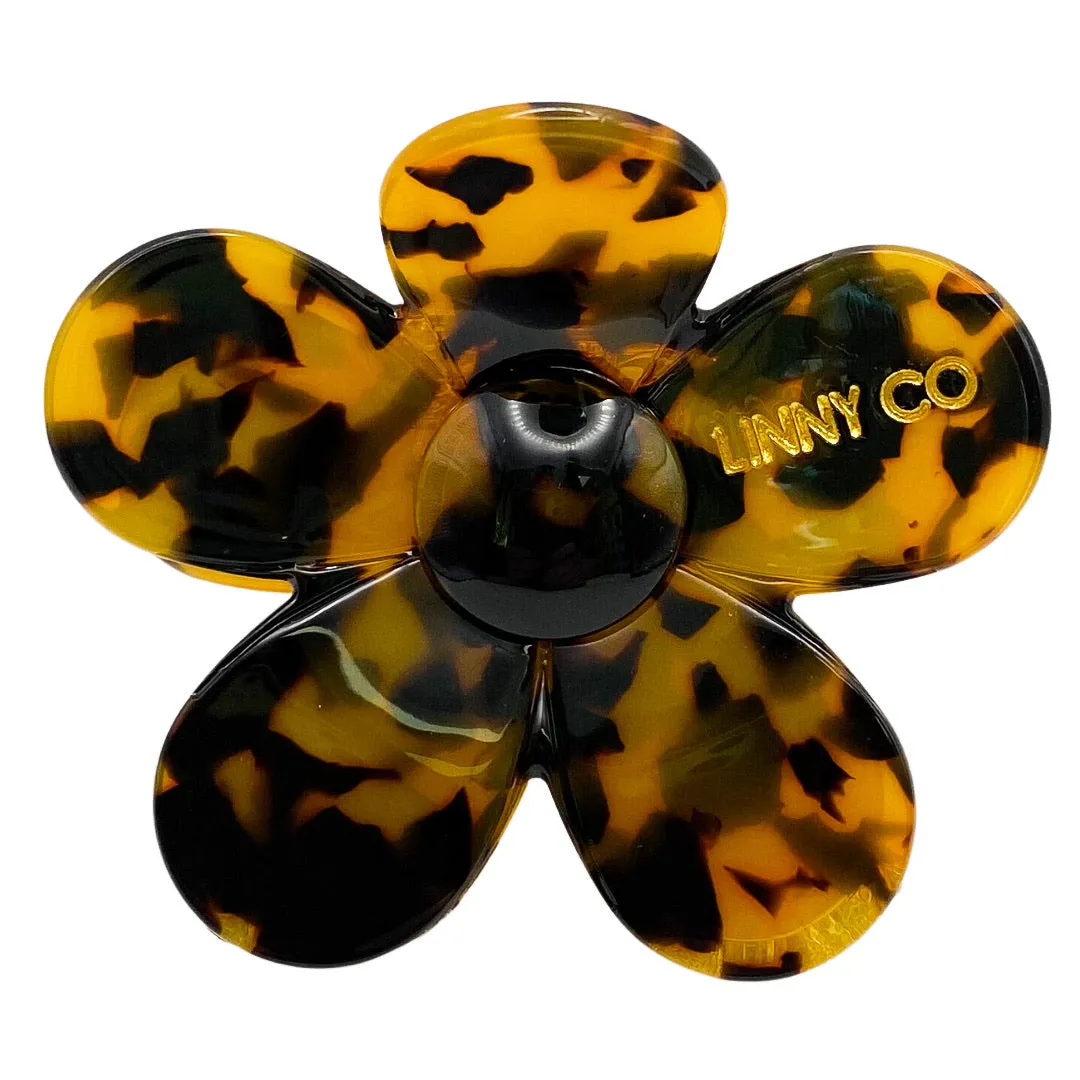 Gigi Flower Hair Clip - Brown Tortoise sold by Buddy Love product image thumbnail 2